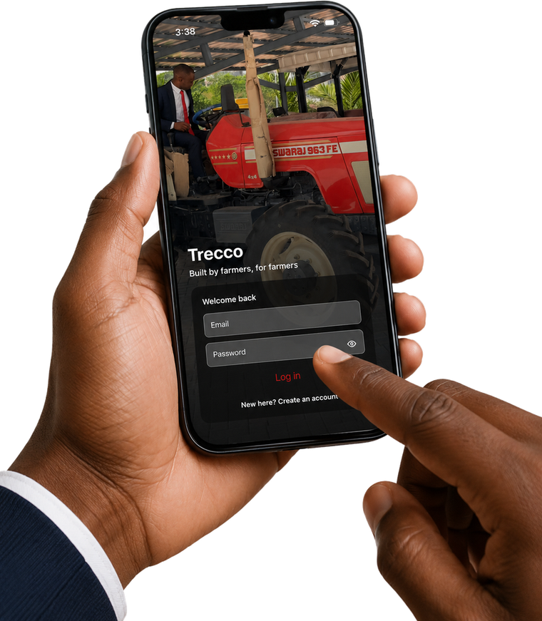 The Trecco app open on a phone